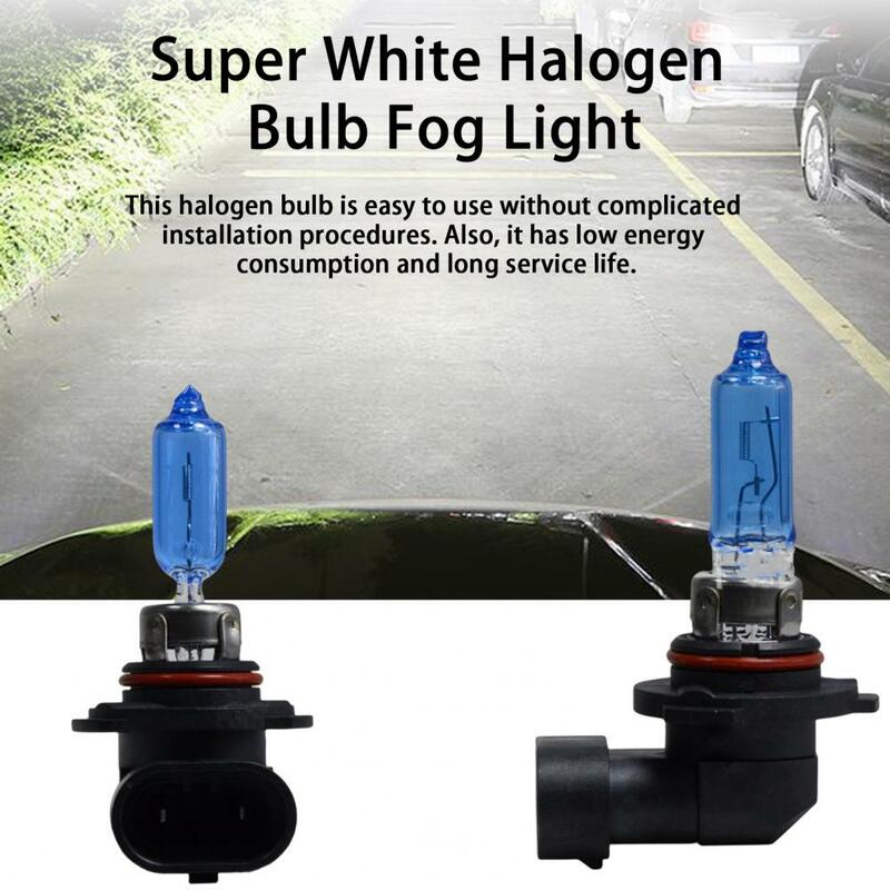 2 Buah Lampu Depan Berguna Pemasangan Mudah Lampu Halogen Tahan UV Lampu Mobil Sumber Cahaya Bohlam Halogen Parkir