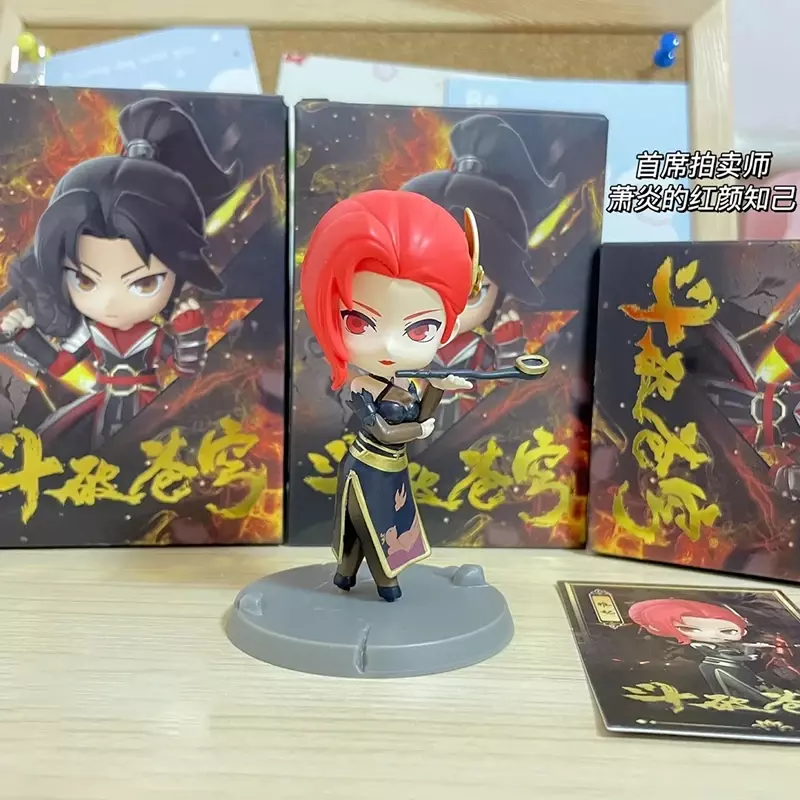 Fights Break Sphere Fight Technology Series Blind Box Action Figures Cute Xiao Yan Du Meisha Animated Peripheral Decoration Gift