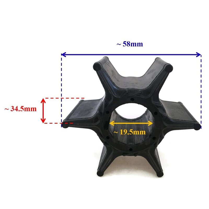 AU05 -Marine Motor Water Pump Impeller 67F-44352-01 Horsepower For Yamaha Outboard 4-Stroke 75HP 80HP 90HP Engines