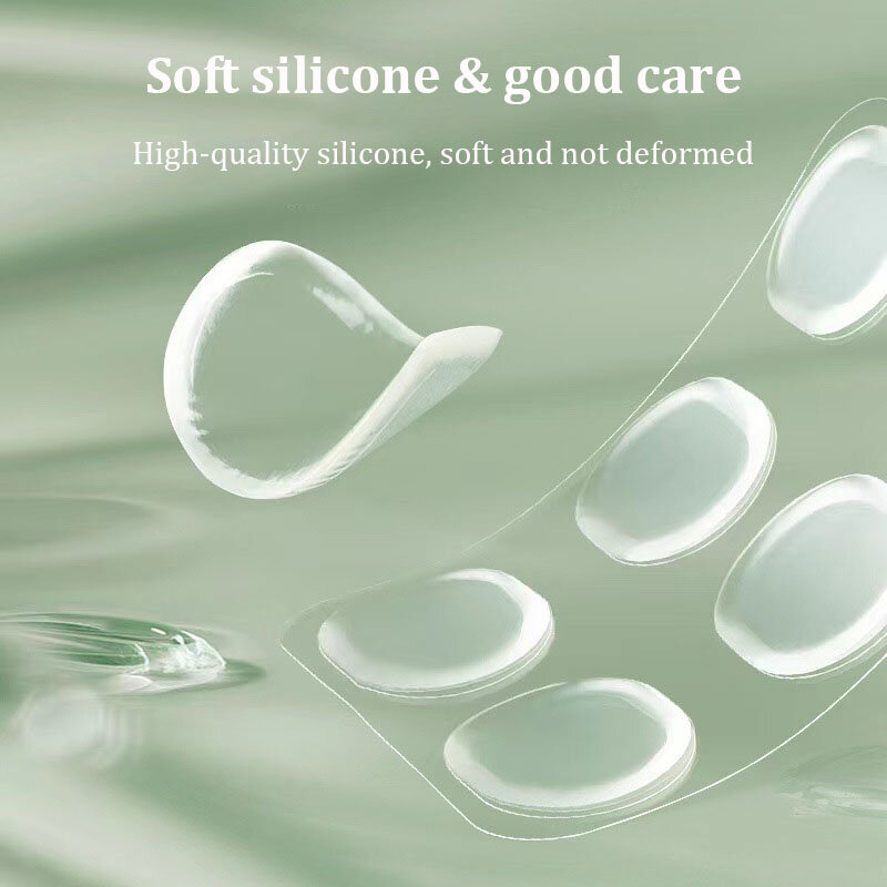 6 pz/set adesivi per tallone in Gel di Silicone di alta qualità soletta adesiva per scarpe inserto cuscino per la cura del piede impugnature per tallone protezione per fodera