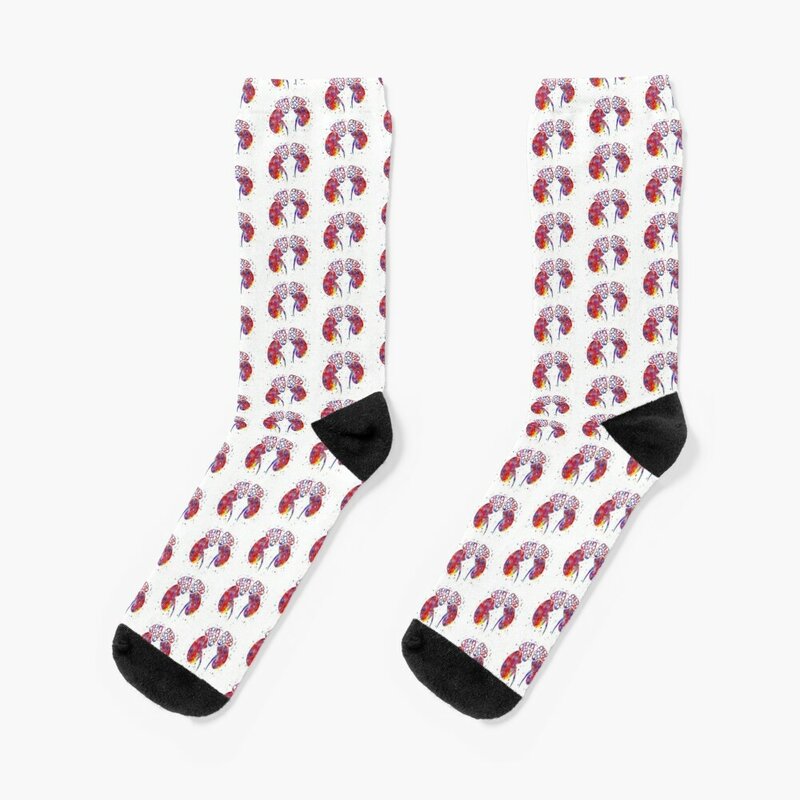 Носки надпочечника, роскошные носки с принтом, Нескользящие мужские носки