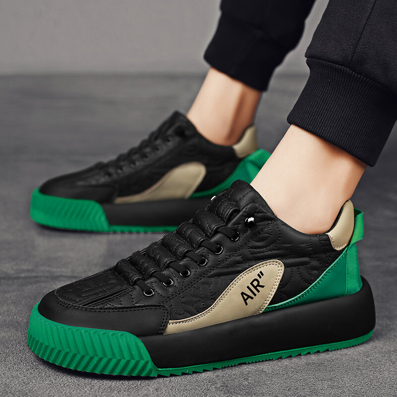 KLYWOO Retro Vintage รองเท้าผ้าใบผู้ชาย Hip Hop Casual Mens รองเท้าเทนนิส Luxury รองเท้าวิ่ง Clunky รองเท้าผ้าใบคลาสสิก Punk Streetwear