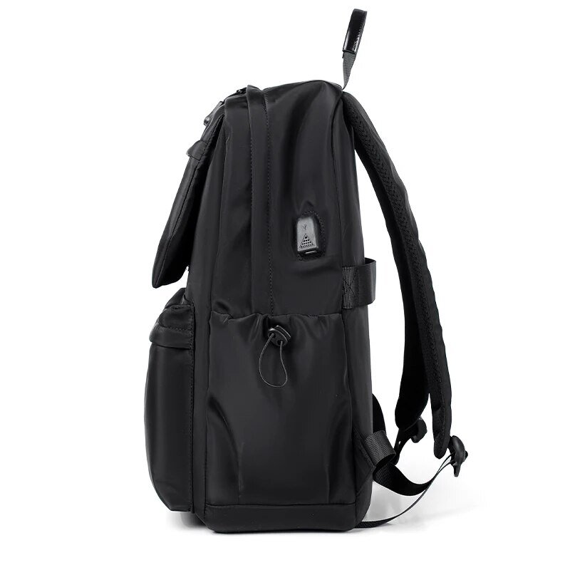 Mochila multifuncional de carregamento USB para meninos, mochila estudantil de grande capacidade, bolsa para laptop de lazer 14"