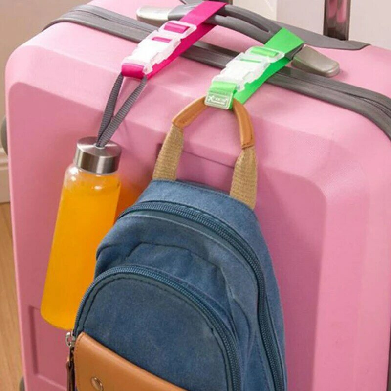 1PC 27x2.5cm regulowany bagaż nylonowy pasy akcesoria podróżne wisząca klamra pasy walizka paski do torby blokada paska haki