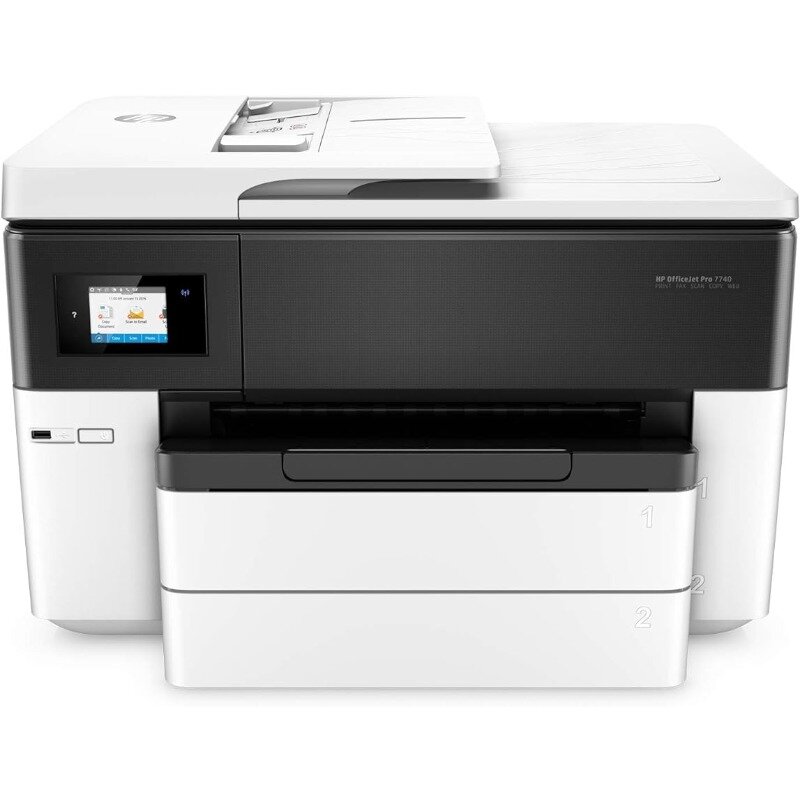 Grootformaat Alles-In-Één Kleurenprinter Met Draadloos Printen Voor Alexa (G5j38a), Wit/Zwart