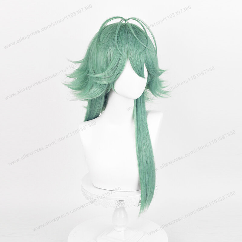 Heartsteel Ezreal Cosplay Wig Game 60cm Long Green Men Hair Ezreal Cosplay Heat Resistant Synthetic Wigs