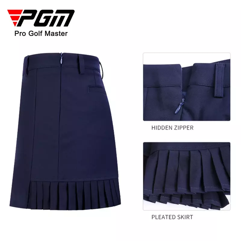 PGM-Falda corta de Golf para mujer, vestido plisado de verano, dobladillo trasero, suave, elástico, absorbente de humedad, secado rápido