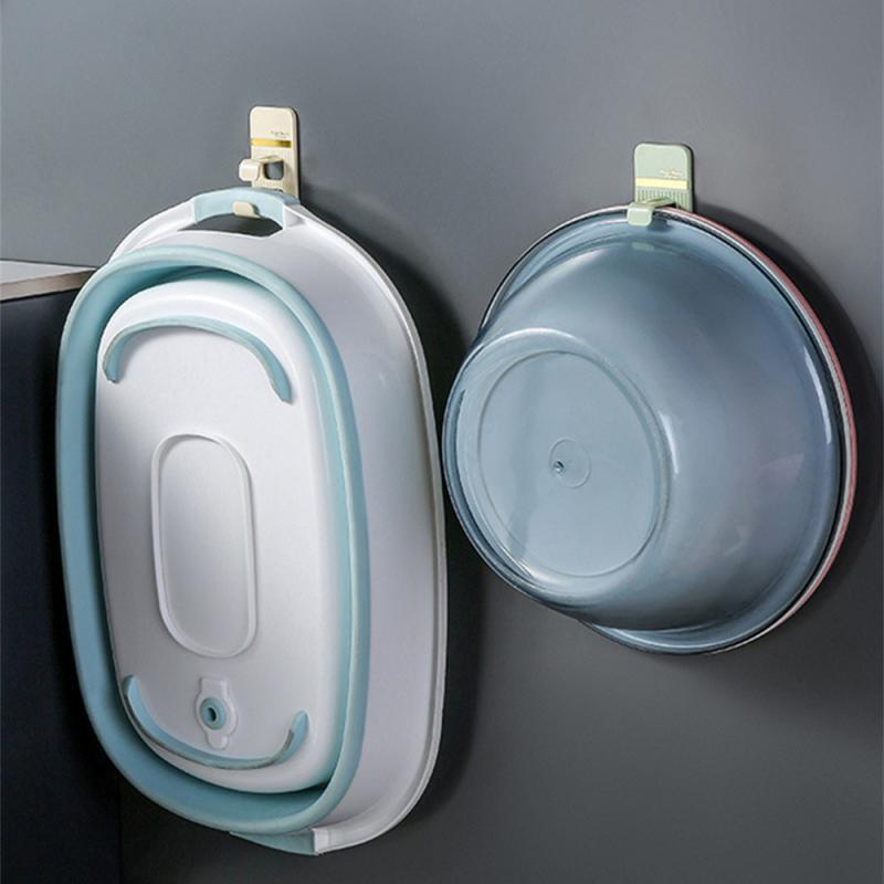 ตะขอตะกร้าเก็บของในห้องน้ำไม่มีหมัดสำหรับชั้นวางห้องน้ำ, จำนวน1 ~ 10ชิ้นตะขออเนกประสงค์สำหรับใช้ในบ้าน