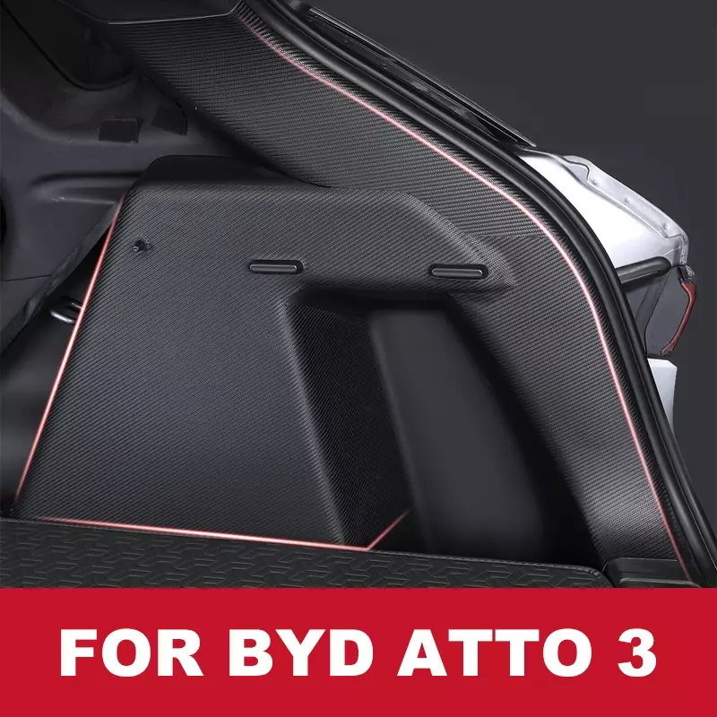 Задняя панель для Byd Atto 3 2022 2023, багажник с защитой от царапин, износостойкая кожаная ручка, задняя сторона, защита от столкновений, полоса для царапин