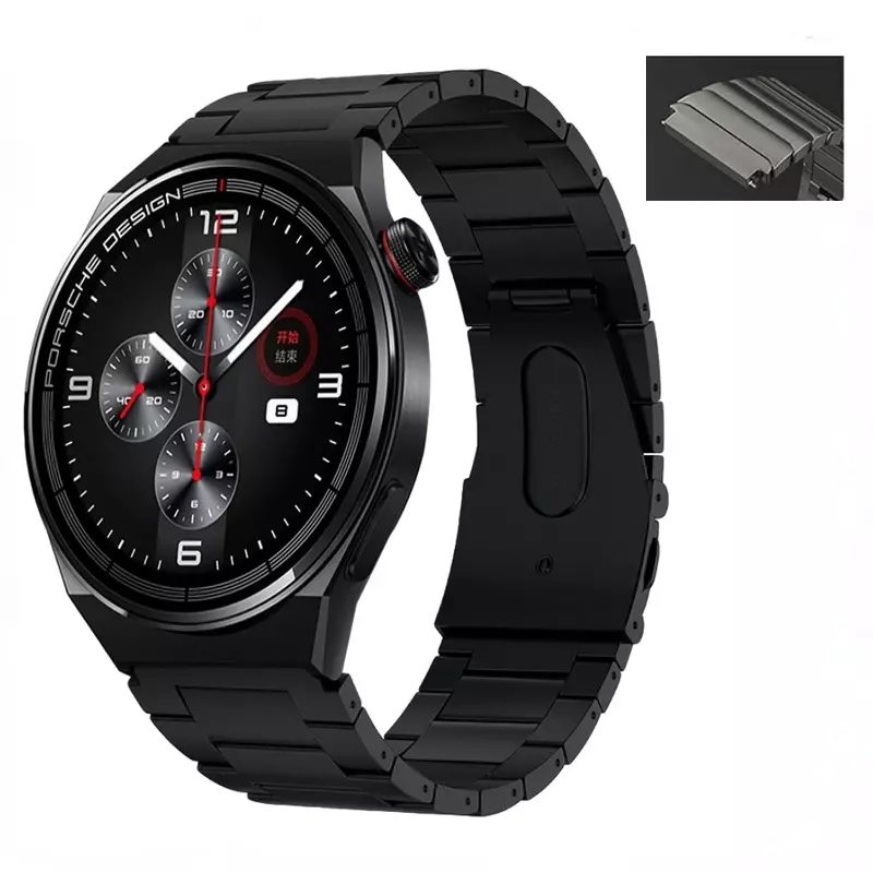 22mm Titanium alloy Strap For Samsung Galaxy watch 46mm Gear S3 Huawei watch 3/GT2 Pro business wristband For Amazfit GTR 47mm