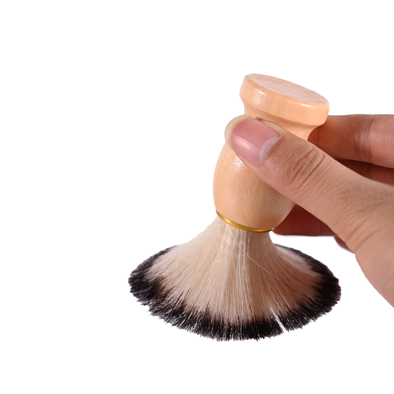 Mężczyźni golenie szczotka do brody włosia borsuka golenie drewniany uchwyt przybory do czyszczenia twarzy wysokiej jakości Pro narzędzie jak z salonu narzędzia fryzjerskie