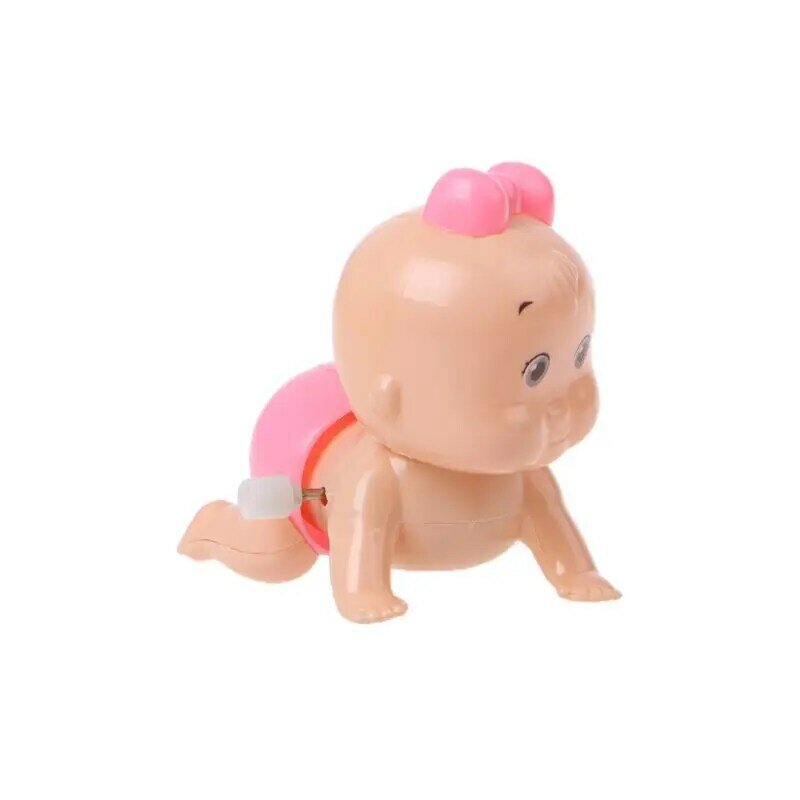 1pc Boy Girl Crawling Crawl Clockwork per bambola Wind up Toy per Baby Kids Party