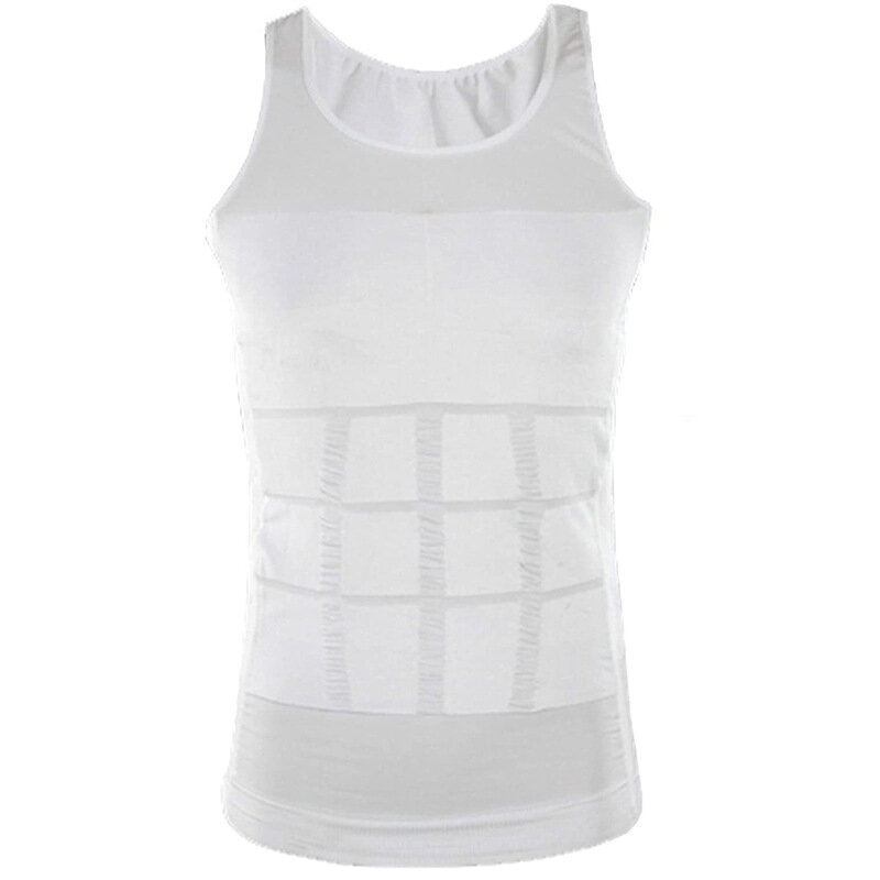 Heren Shirt Afslankende Body Shaper Vest Workout Tank Tops Abs Buik Ondershirts Tanktop Shapewear Thermische Compressie Shirt