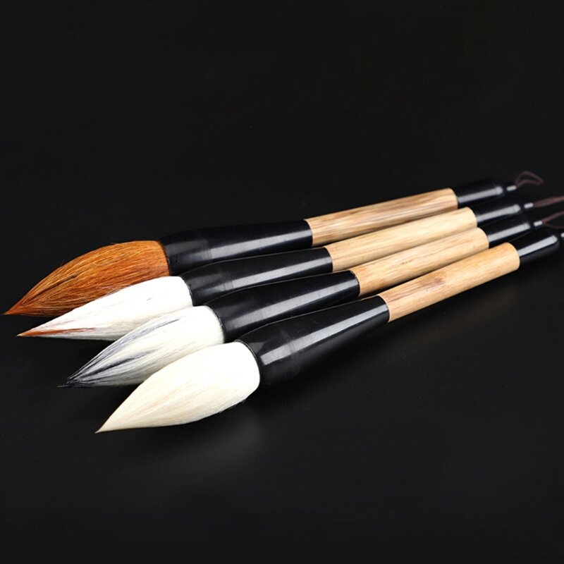 Sumi escovas de bambu para escrever pintura escova regular script prática couplets dropship
