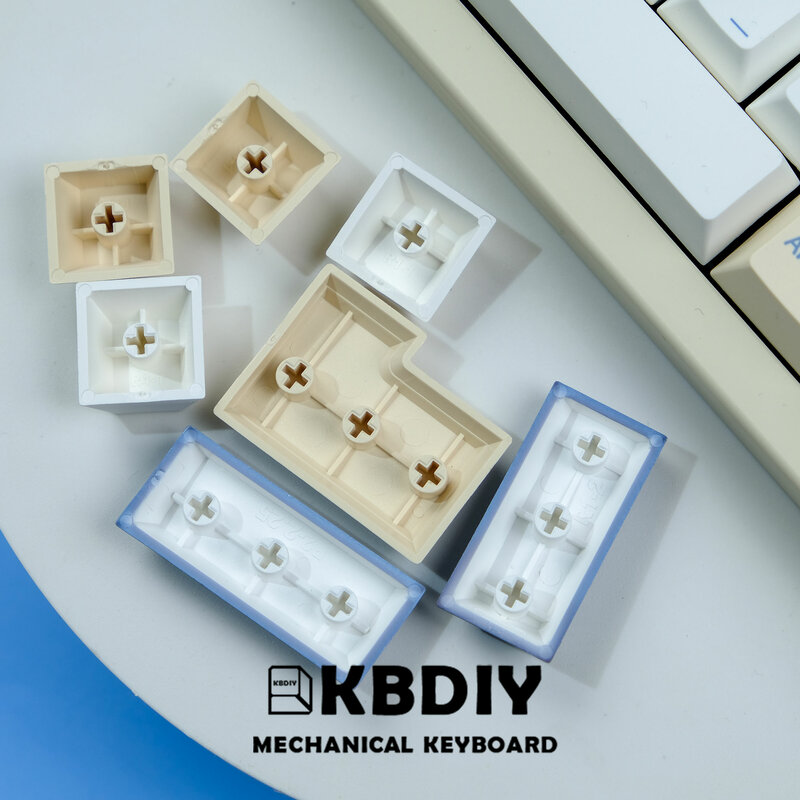 KBDiy-GMK Soymilk Keycap, 135 teclas, PBT, japonés, coreano, ISO Enter Cherry Profile para GMK67 K500 Gaming Mechanical Keycap