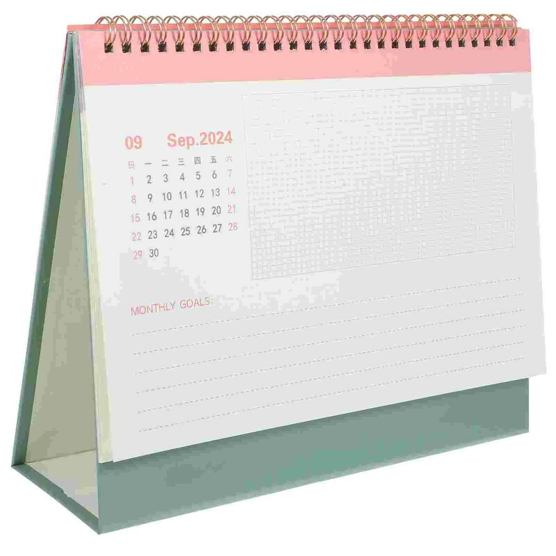 Kalender meja perlengkapan kantor penggunaan harian dekorasi meja kalender Desktop halus jadwal harian untuk rumah kantor sekolah