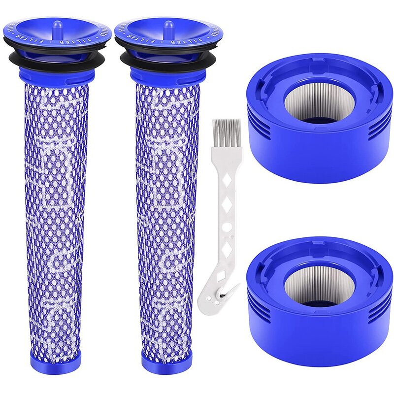 Replacement Filter Set Kit for Dyson V7 V8 Vacuum Cleaner Accessories, Replaces Part Number 965661-01 967478-01