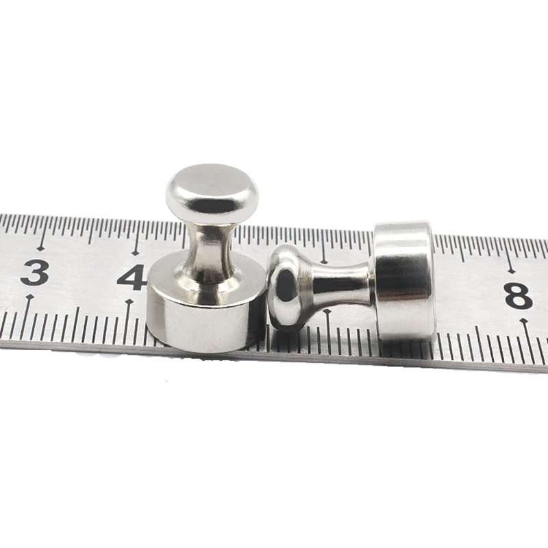 Metalen Magnetische Kaart Pin Krachtige Neodymium Magneet Circulaire Push Pin Muur Haak Voor Home Keuken Lvingroom Koelkast Whiteboard
