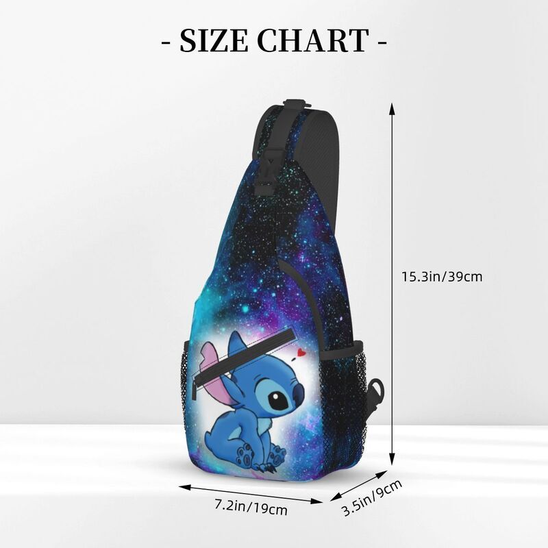 Fashion Stitch Sling Bags for Cycling Camping Men's Crossbody Chest Backpack Shoulder Daypack