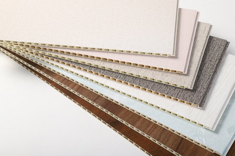 Panel de pared compuesto de plástico y madera de buena calidad, Panel de pared de bambú de fibra de madera ecológico comercial