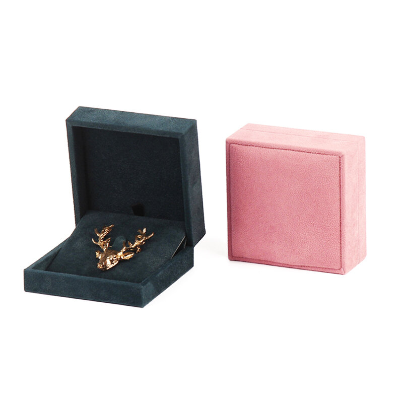 موضة عالية الجودة الفانيلا صندوق مجوهرات ل قلادة قلادة بروش شارة هدية المنظم بو الجلود والمجوهرات تخزين صندوق عرض
