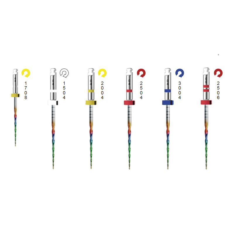 Limas de arco iris rotativas para limpieza Dental, accesorios de aguja universales, endodónticos para limas de Canal radicular, uso Dental