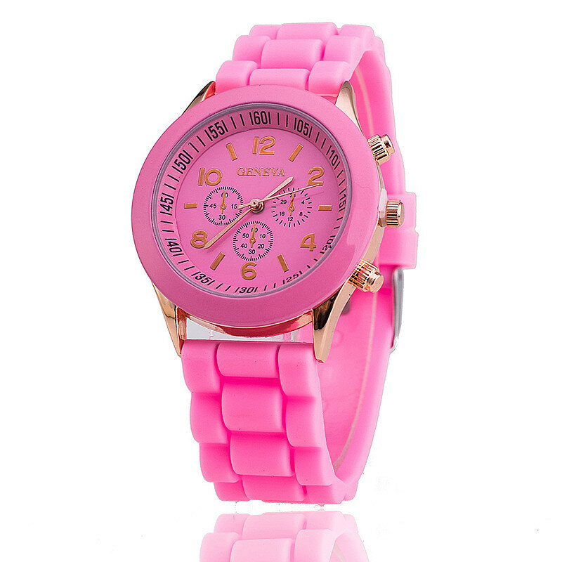 2022 Hot sprzedaży marka Geneva silikonowy zegarek damski moda damska sukienka zegarek kwarcowy zegarek damski zegarki montre montre femme