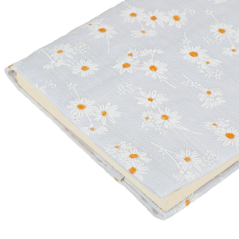 Funda protectora para diario, Protector de libro de tela suave con patrón de flores, ajustable, A5