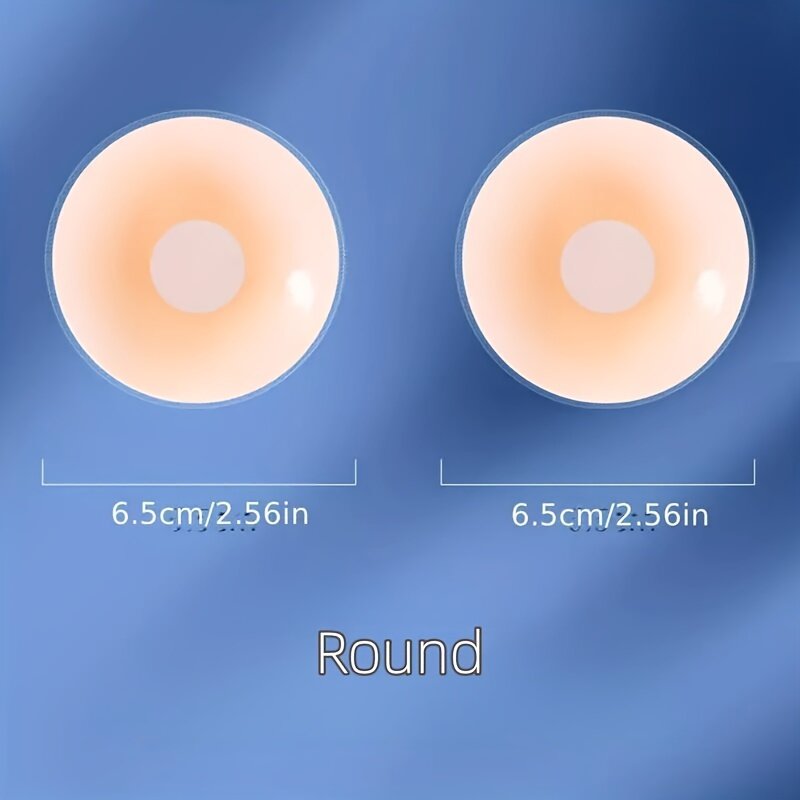 Seamless Silicone Nipple Covers - Invisible, Self-Adhesive Comfort, Hypoallergenic, Strap-Free & Washable Bra Accessories