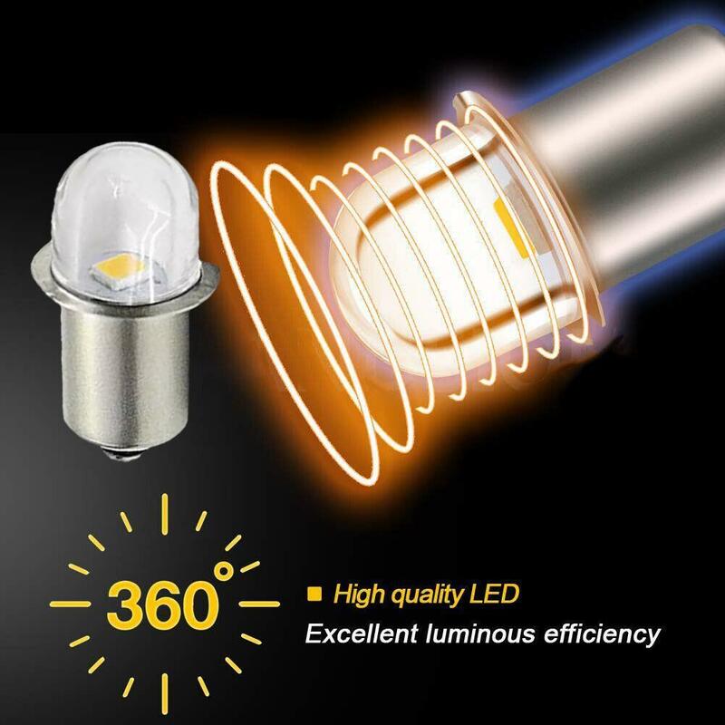 P 13,5 s Basis LED Upgrade Glühbirnen weiß Maglite Taschenlampe warmweiß 3000k weiß 6000k DC6V-12V Ersatz lampen Taschenlampen Arbeits lampe