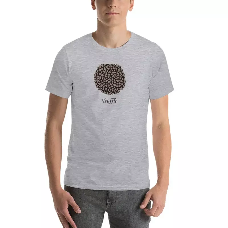 Ilustración de seta de trufa, diseño Estilo reposapiés de lujo, trufa negra Camiseta de sudor para hombre, camisetas de fruit of the loom