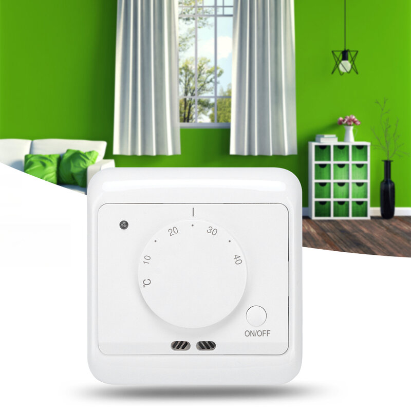 Thermostat de chauffage électrique mural, 230V, 16A, régulateur de température isolé à 5-40 ℃ pour la maison