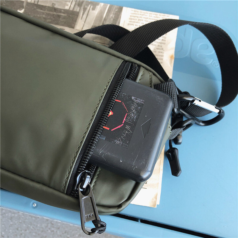 韓国のメンズとレディースの携帯電話バッグ,多機能ベルト付きの小さな多機能バッグ