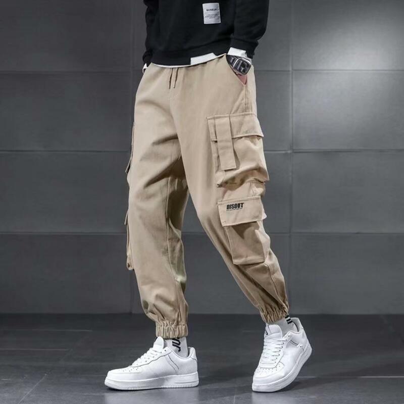 Pantalon Cargo Hip Hop pour homme, sarouel Harajuku, survêtement polaire doublé, pantalon Cargo masculin
