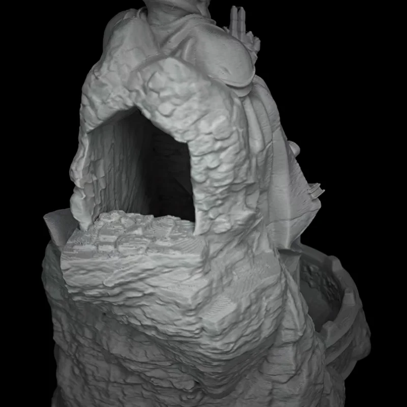 3D Drukowana wieża kości i taca Retro Statua bogów Kości tocząca się wieża Idealny prezent do gier w kości do gier RPG D&D