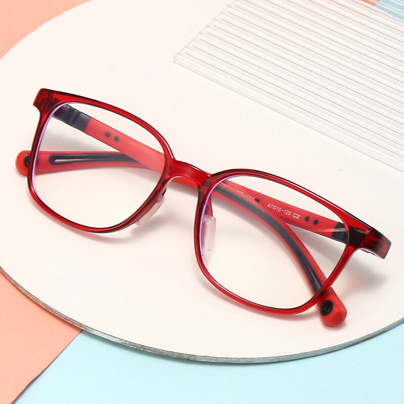 Children's Anti Blue-Ray Glasses Frame Radiation Protection Eyeglass Frame Goggles Myopia Plain Glasses