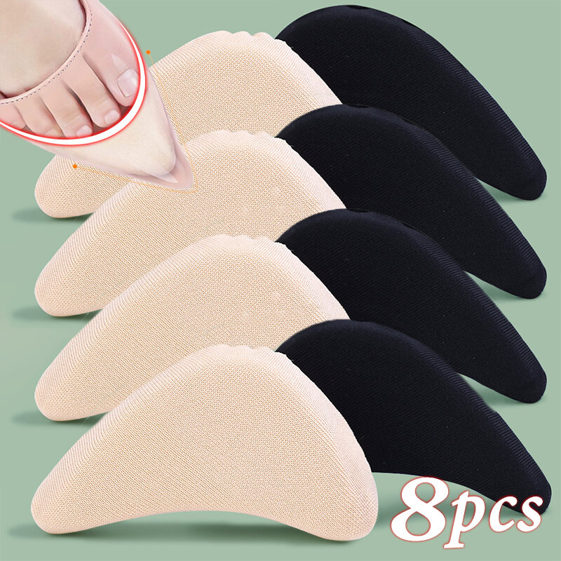 Soft Sponge Toe Cap High Heel Inserts Pain Relief Plug Cushion Toes Protector Filler Shoes Size Adjustment Tool Shoe Accessories