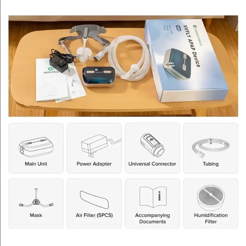 Компактный портативный вентилятор Bluetooth, предотвращающий Храп и апноэ во время сна, для синдрома апноэ во сне и средства для сна OSA
