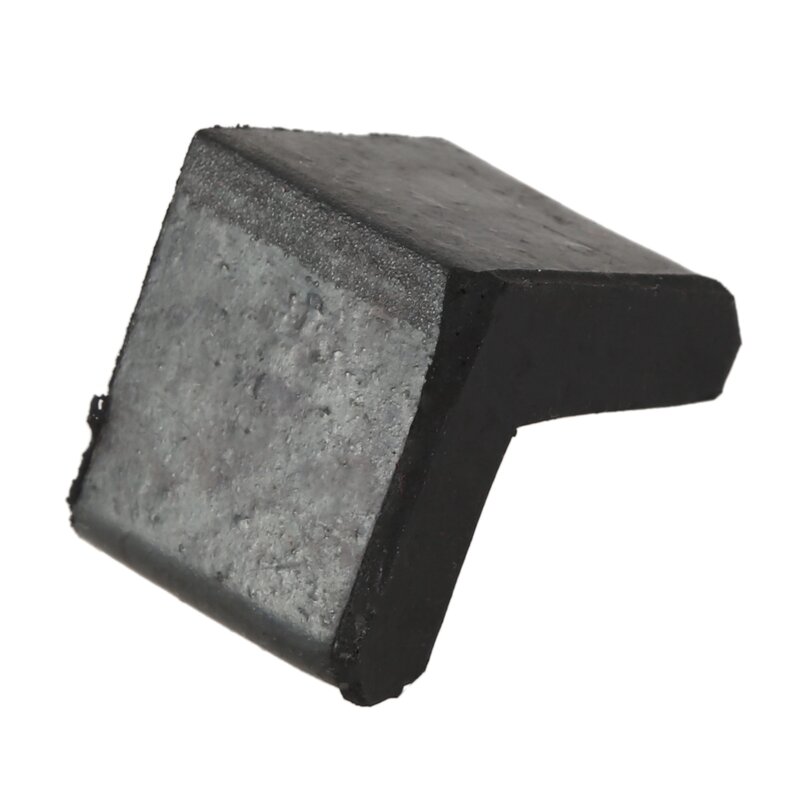 Gumowe kątowe żelazne osłony plastry do stóp w kształcie L 10 szt. Czarne