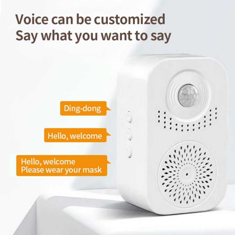 Smart Doorbell Infrared Sensing Induction Doorbell Voice Reminder Wireless Home Security Doorbell Home Welcome Reminder Alarm