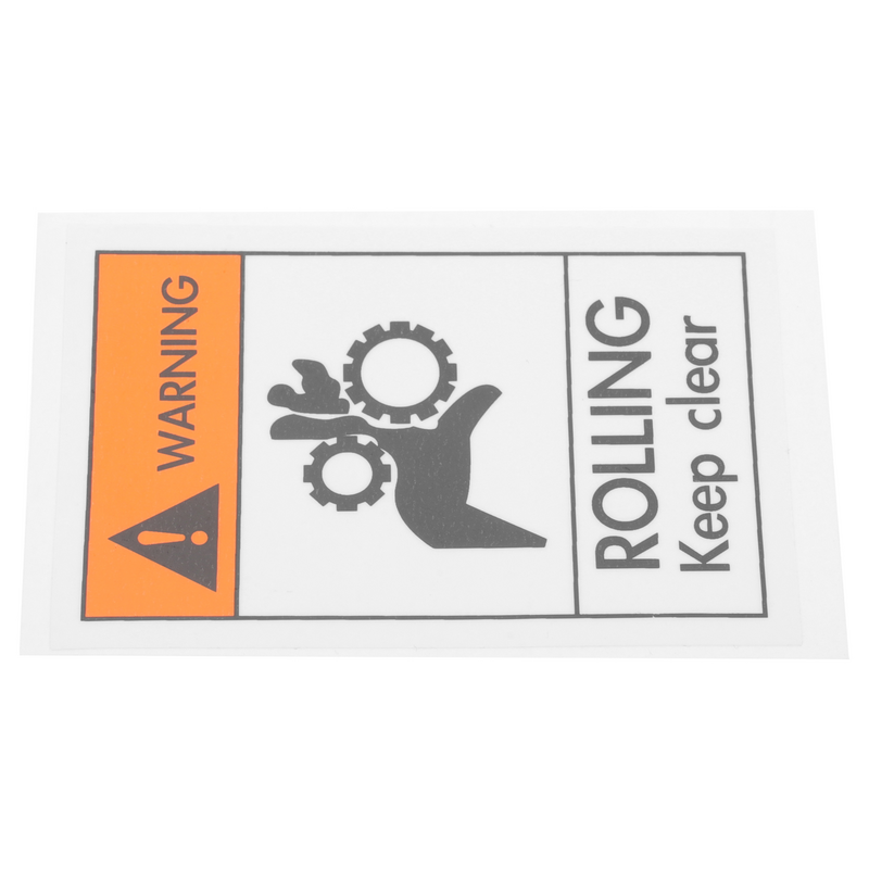 Stiker berhati-hatilah terhadap label penanda keamanan industri Pp kertas sintetis stiker peringatan tangan