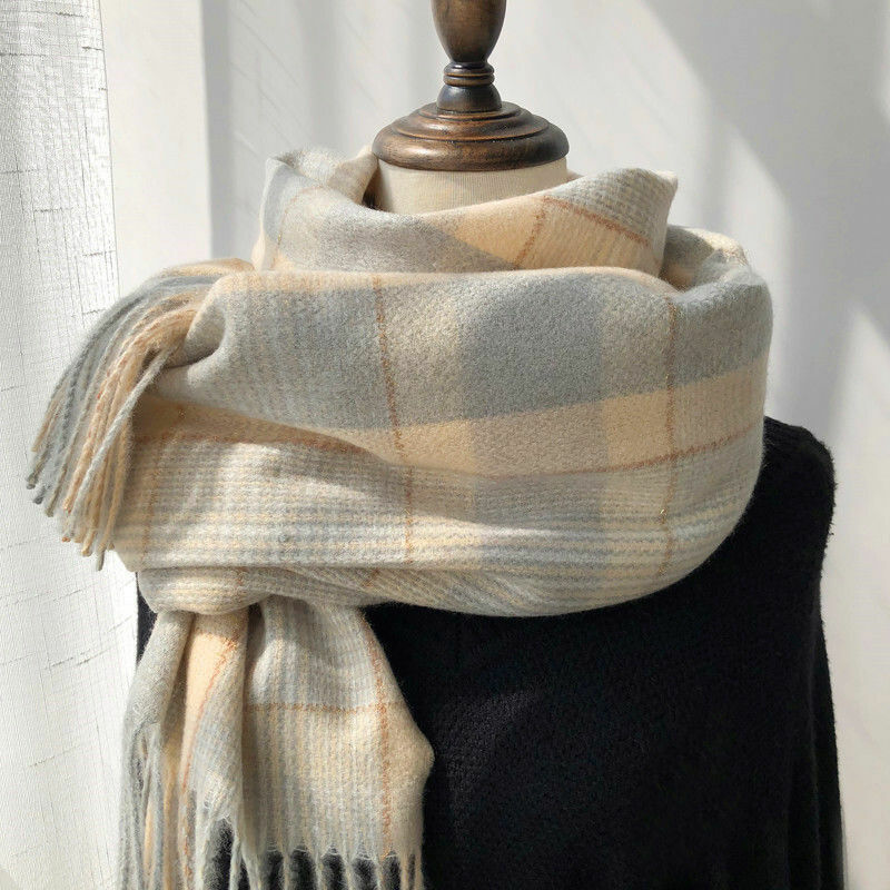 Корейский стиль, новинка, Женский Универсальный шарф с бахромой на осень и зиму, модный элегантный плотный теплый защитный вязаный воротник, шаль