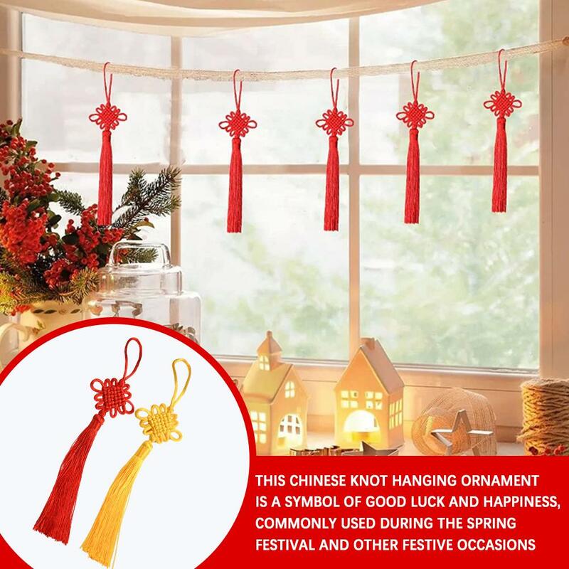Nodo cinese nodo cinese tradizionale cinese ornamento decorativo decorazione d'interni auto casa mascotte Festival cina Orname Y6Q5