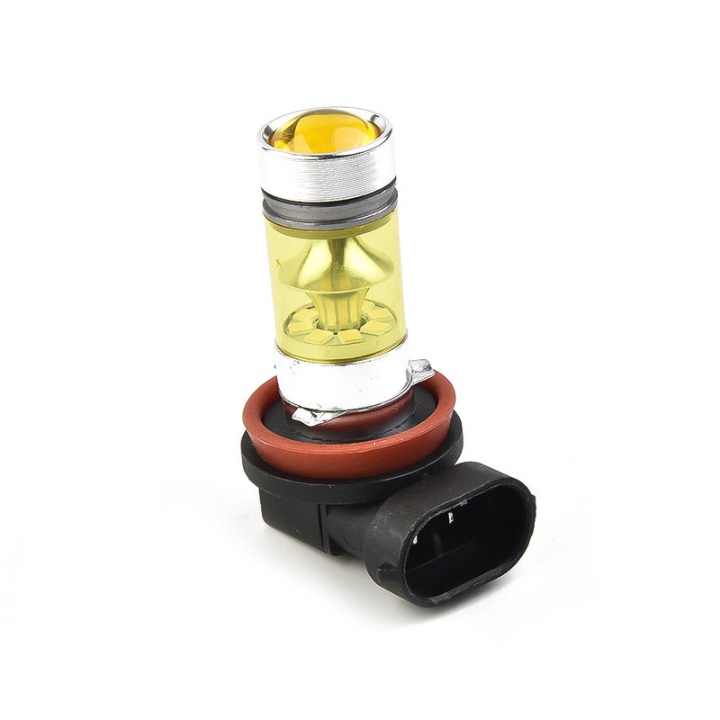 Luz LED antiniebla H11/H8 de alta potencia para coche, lámpara de circulación diurna, 2 piezas, 4300K, 1500LM, color amarillo