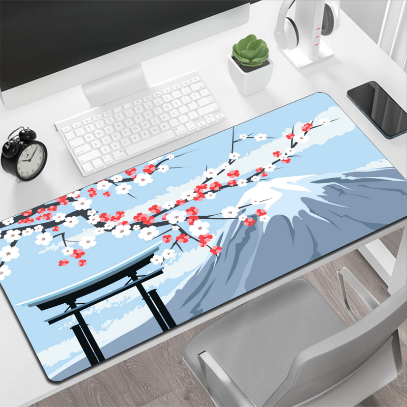 Japanese pink cherry blossom style Large Mouse Pad Gaming Mouse Pad PC Gamer Computer Mouse Mat Big Mousepad Keyboard Desk Mat