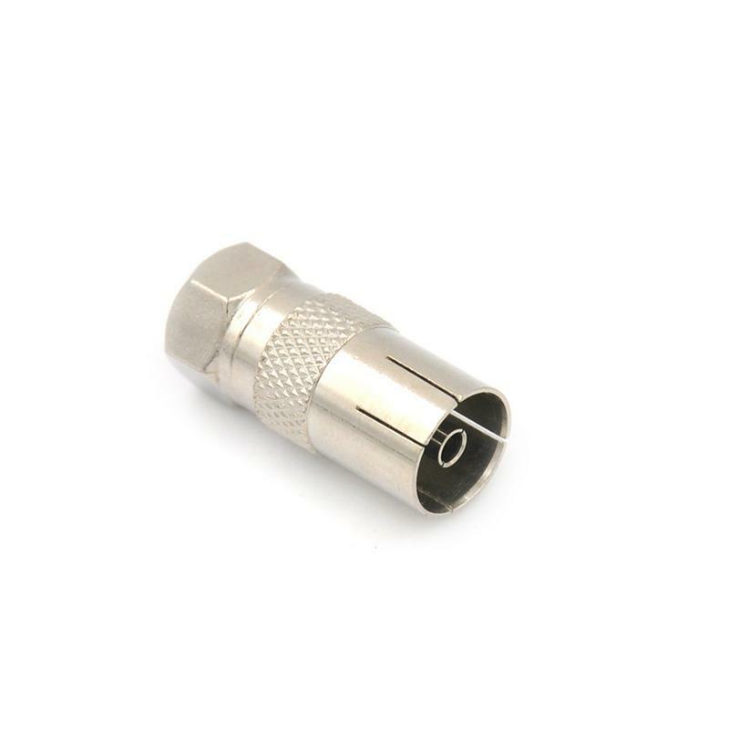 1/2/5pcs STB Quick Plug F Female To RF Male Connector TV Antenna Coaxial Connector F Connector TV Coaxial plug Drop Ship