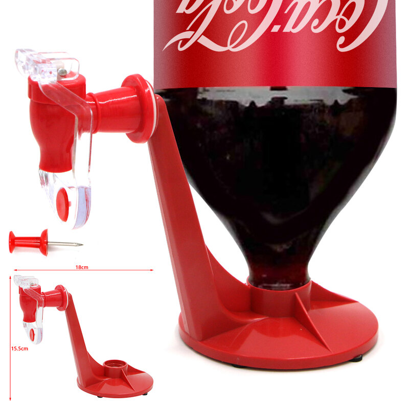 Dispensador de bebidas y refrescos, botella de Coca Cola al revés, interruptor de máquina dispensadora de agua potable para Gadget de fiesta y hogar, novedad