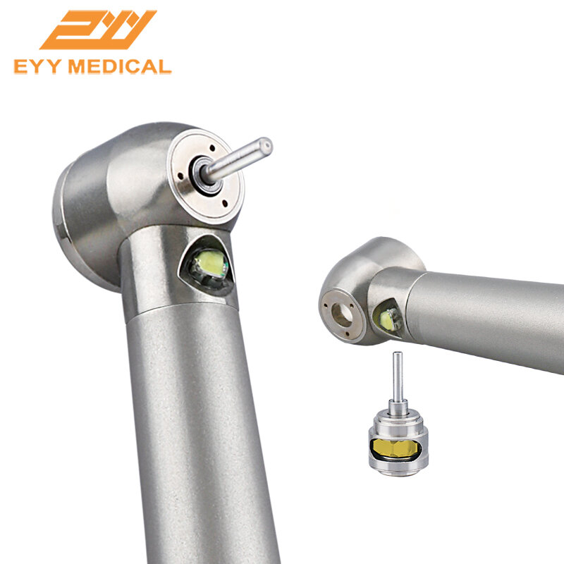 Dental turbine LED High Speed Handpiece Air Turbine 3 Water Spray Push Button 2/4 Hole Stainless Steel DENTAL PRODUCT