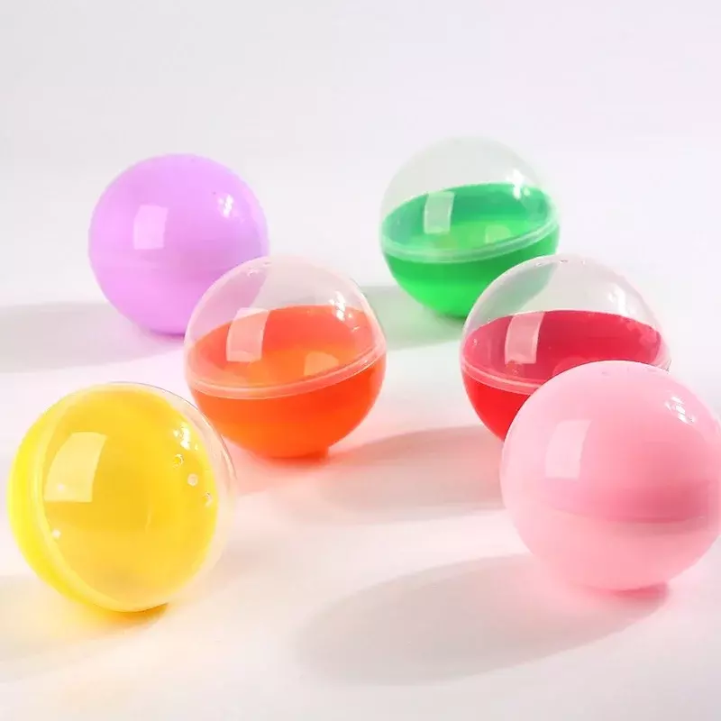 Empty Round Clear Capsules Toys Storage Case Egg Gumball Machines Small Container for Kids Party Favor Prize Toy Vending Eggs