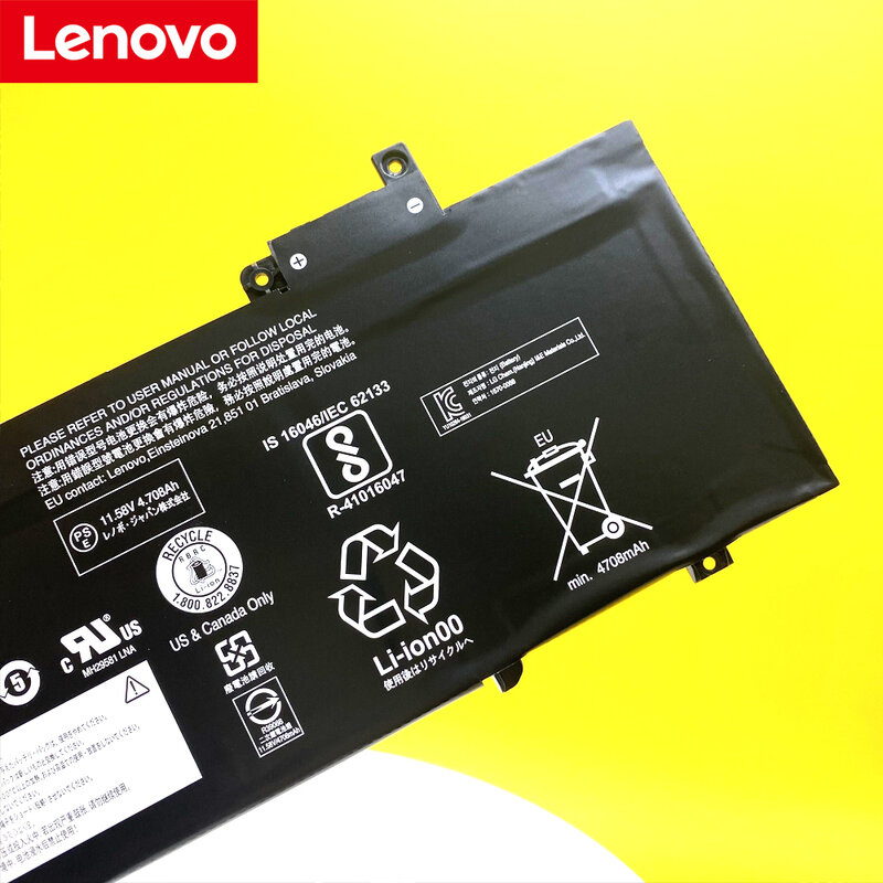 Batería Original nueva para portátil Lenovo ThinkPad T480S Series 01AV478 SB10K97620 01AV479 01AV480 L17L3P71 L17M3P71 L17S3P71